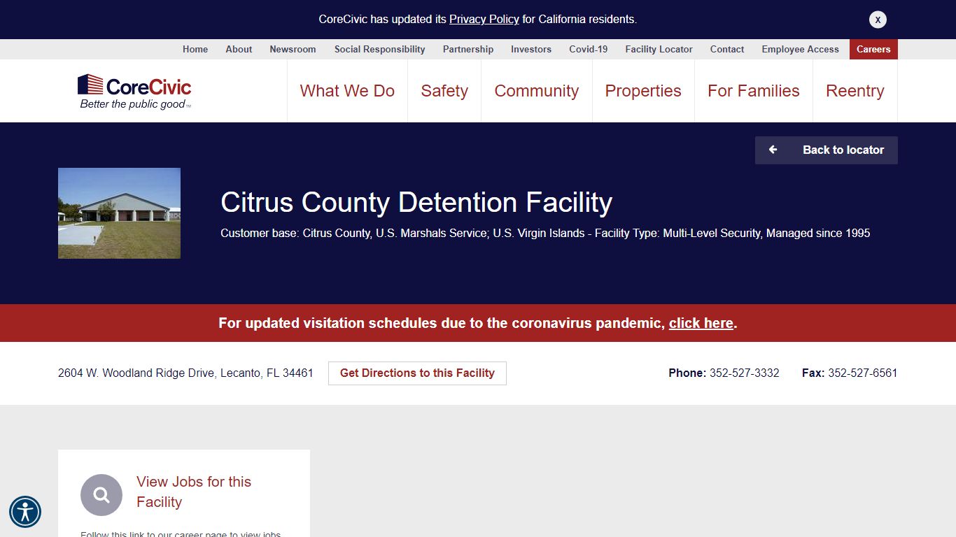 Citrus County Detention Facility - CoreCivic